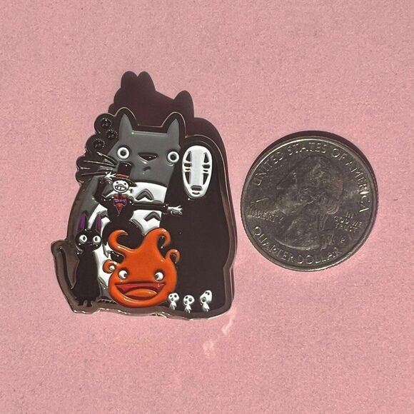 Miyazaki Spirited Away Totoro Kikis delivery service enamel pin - Picture 4 of 5